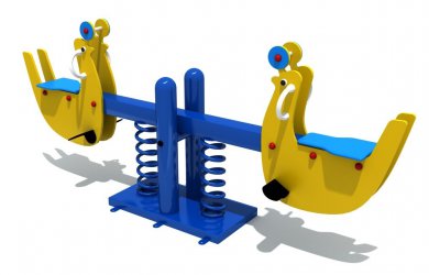  乐鱼游乐双人海豚儿童弹