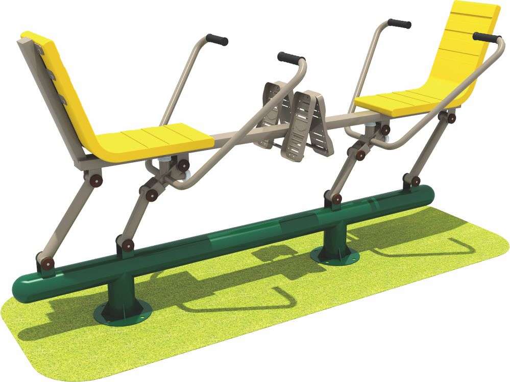 乐鱼健身器材 双人坐推器